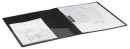 Папка с боковым металлическим прижимом и внутренним карманом BRAUBERG "Contract", черная, до 100 л.,4