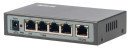 Сетевой коммутатор FE-104POE-S 5 портов 10/100 Мбит/с (IEEE802.3u 100BaseTX) из них 4 c поддержкой PoE (IEEE802.3at) до 15,4Вт на порт (HI POE), Сумма6