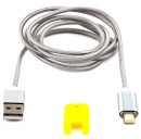 Кабель USB 2.0 Cablexpert CC-USB2-AMLMM-1M, AM/ iPhone lightning, магнитный кабель, 1м, алюминиевые разъемы, коробка2