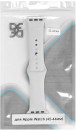 Ремешок силиконовый для Apple Watch (42-44мм) DF iClassicband-02 (white)2