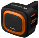 Автомобильное зарядное устройство CANYON Universal 4xUSB car adapter, Input 12V-24V, Output 5V-4.8A, with Smart IC, black rubber coating + orange LED3