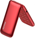 Мобильный телефон Philips E255 Xenium красный раскладной 2.4" 240x320 0.3Mpix GSM900/1800 GSM1900 MP34