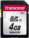 Промышленная карта памяти SDHC Transcend 100I, 4 Гб Class 10 SLC, темп. режим от -40? до +85?