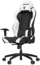 Игровое кресло Vertagear SL2000 чёрно-белое (ПВХ-кожа, регулируемый угол наклона, механизм качания)