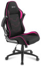 Игровое кресло Sharkoon Elbrus 1 чёрно-розовое (ткань, регулируемый угол наклона, механизм качания)4