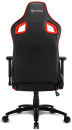 Игровое кресло Sharkoon Elbrus 2 чёрно-красное (синтетическая кожа, регулируемый угол наклона, механизм качания)5