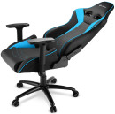 Игровое кресло Sharkoon Elbrus 3 чёрно-синее (синтетическая кожа, регулируемый угол наклона, механизм качания)5