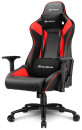Игровое кресло Sharkoon Elbrus 3 чёрно-красное (синтетическая кожа, регулируемый угол наклона, механизм качания)