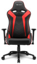 Игровое кресло Sharkoon Elbrus 3 чёрно-красное (синтетическая кожа, регулируемый угол наклона, механизм качания)2