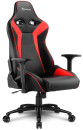 Игровое кресло Sharkoon Elbrus 3 чёрно-красное (синтетическая кожа, регулируемый угол наклона, механизм качания)3