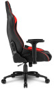 Игровое кресло Sharkoon Elbrus 3 чёрно-красное (синтетическая кожа, регулируемый угол наклона, механизм качания)4