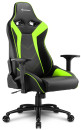 Кресло для геймеров Sharkoon Elbrus 3 черный/зеленый3