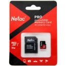 Netac MicroSD card P500 Extreme Pro 64GB, retail version w/SD adapter