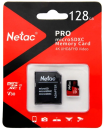 Netac MicroSD card P500 Extreme Pro 128GB, retail version w/SD adapter2