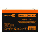 Exegate EX285651RUS АКБ ExeGate HR 6-7.2 (6V 7.2Ah, клеммы F1)2