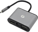 VCOM CU425M Адаптер USB3.1 Type-CM-->HDMI +VGA+3XUSB +PD charging+TF+AUDIO,Aluminum Shell, VCOM  <CU425>2