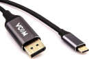 Кабель USB Type C DisplayPort 1.8м VCOM Telecom CU422MC-1.8M круглый черный2