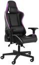 Игровое кресло WARP Xn чёрно-фиолетовое (экокожа, алькантара, регулируемый угол наклона, механизм качания)