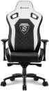 Кресло для геймеров Sharkoon Shark Skiller SGS4 чёрный белый3