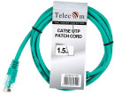 Патчкорд литой "Telecom" UTP кат.5е 1,5м зеленый3