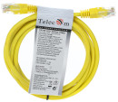 Патчкорд литой "Telecom" UTP кат.5е 2,0м желтый3