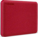 Жесткий диск Toshiba USB 3.0 1Tb HDTCA10ER3AA Canvio Advance 2.5" красный2