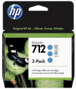 Картридж струйный HP 712 3ED77A голубой x3упак. (29мл) для HP DJ Т230/630