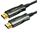 Кабель HDMI [AOC-HM-HM-20M] Wize, оптический, 20 м, 4K/60HZ, v.2.0, ARC, 19M/19M, черный, коробка