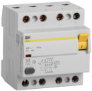 Выключатель дифф. тока IEK ВД1-63 MDV10-4-040-100 40A 100мА AC 4П 400В 4мод белый
