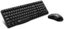 Клавиатура + мышь Rapoo X1800S клав:черный мышь:черный USB беспроводная2
