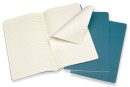 Блокнот Moleskine CAHIER JOURNAL CH016B44 Large 130х210мм обложка картон 80стр. линейка голубой (3шт)4