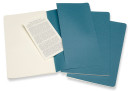 Блокнот Moleskine CAHIER JOURNAL CH018B44 Large 130х210мм обложка картон 80стр. нелинованный голубой (3шт)2
