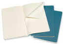 Блокнот Moleskine CAHIER JOURNAL CH018B44 Large 130х210мм обложка картон 80стр. нелинованный голубой (3шт)4