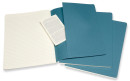 Блокнот Moleskine CAHIER JOURNAL CH021B44 XLarge 190х250мм обложка картон 120стр. линейка голубой (3шт)2