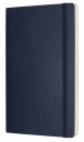 Блокнот Moleskine CLASSIC SOFT QP618B20 Large 130х210мм 192стр. нелинованный мягкая обложка синий сапфир2
