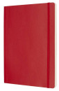 Блокнот Moleskine CLASSIC SOFT QP621F2 XLarge 190х250мм 192стр. линейка мягкая обложка красный2