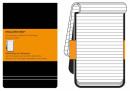 Блокнот Moleskine REPORTER QP511 Pocket 90x140мм 192стр. линейка твердая обложка черный3