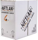 Кабель NETLAN EC-UU004-5E-LSZH-OR U/UTP 4 пары, Кат.5e (Класс D), 100МГц, одножильный, BC (чистая медь), внутренний, LSZH нг(B)-HF, оранжевый, 305м3