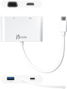 Переходник j5create USB-C на HDMI и VGA с USB Type-A 3.0/Power Delivery.4