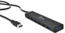 USB Type-A 3.0 концентратор j5create на 7 USB. Питание: от USB 5В/4А, от сети 100-240 50/60 Гц.3