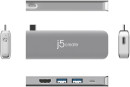 Модульная док-станция j5create ULTRADRIVE Kit USB-C с поддержкой двух дисплеев. Порты модульной док-станции: USB-C PD 3.0, USB-C 3.1, HDMI, USB-A 3.1 x 2. Порты первого модуля:SD, microSD. Порт второго модуля: 4K HDMI. Комплектация: модульная док-станция,2