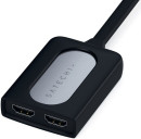 Адаптер Satechi Type-C Dual HDMI Adapter для MacBook с двумя портами USB-C (2018-2020 MacBook Pro, 2018-2020 MacBook Air, 2018 Mac Mini). Порты 2 x HDMI 4K 60Hz, 1 x USB-C PD. Цвет серый космос.3