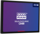 Твердотельный накопитель SSD 2.5" 512 Gb Goodram CX400 Read 550Mb/s Write 490Mb/s 3D NAND TLC SSDPR-CX400-512-G22