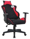 Кресло компьютерное BRABIX "GT Racer GM-101", подушка, ткань, черное/красное, 5318202