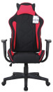Кресло компьютерное BRABIX "GT Racer GM-101", подушка, ткань, черное/красное, 5318203
