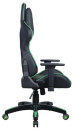 Кресло компьютерное BRABIX "GT Carbon GM-120", две подушки, экокожа, черное/зеленое, 5319292