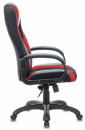 Кресло компьютерное BRABIX PREMIUM "Rapid GM-102", НАГРУЗКА 180 кг, экокожа/ткань, черное/красное, 5321073