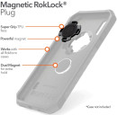 Магнитное крепление для смартфона Rokform Magnetic RokLock Plug на приборную панель автомобиля. Поддерживает беспроводную зарядку. Совместимость со всеми чехлами Rokform.2