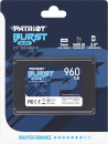 Твердотельный накопитель SSD 2.5" Patriot 960GB Burst Elite <PBE960GS25SSDR> (SATA3, up to 450/320Mbs, 800TBW, 7mm)6