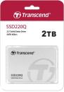 Твердотельный накопитель SSD 2.5" 2 Tb Transcend SSD220Q Read 550Mb/s Write 500Mb/s 3D QLC NAND TS2TSSD220Q5